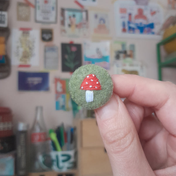 Mushroom badge