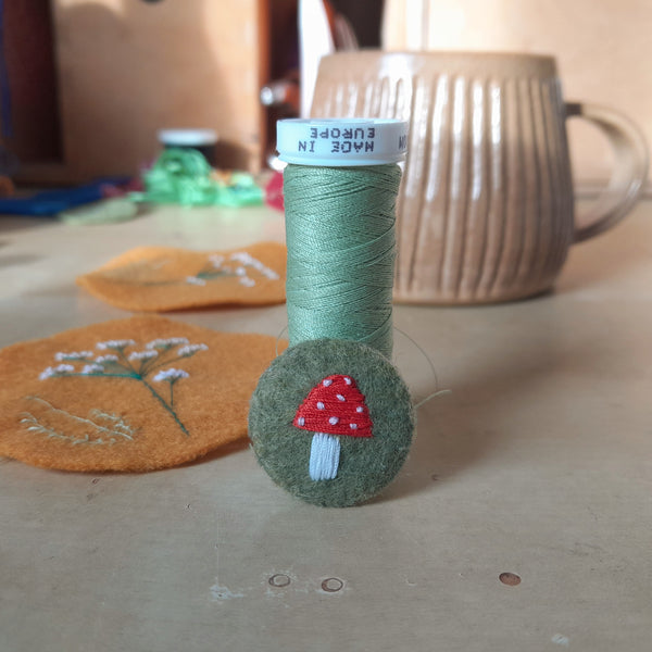 Mushroom badge