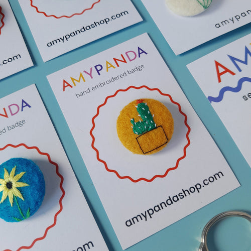 cactus badge - amypanda