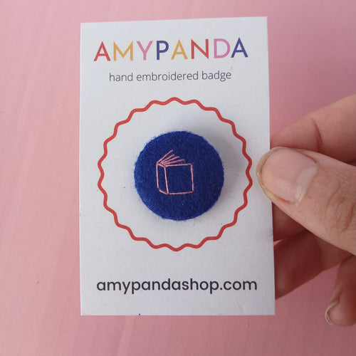 Three book badges - amypanda