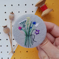 wild bouquet badge - amypanda
