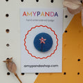 Bog pimpernel badge - amypanda