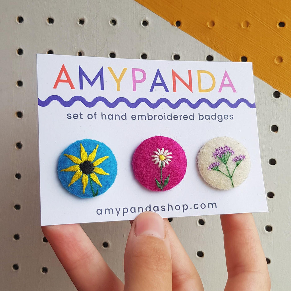 bright flower set - amypanda