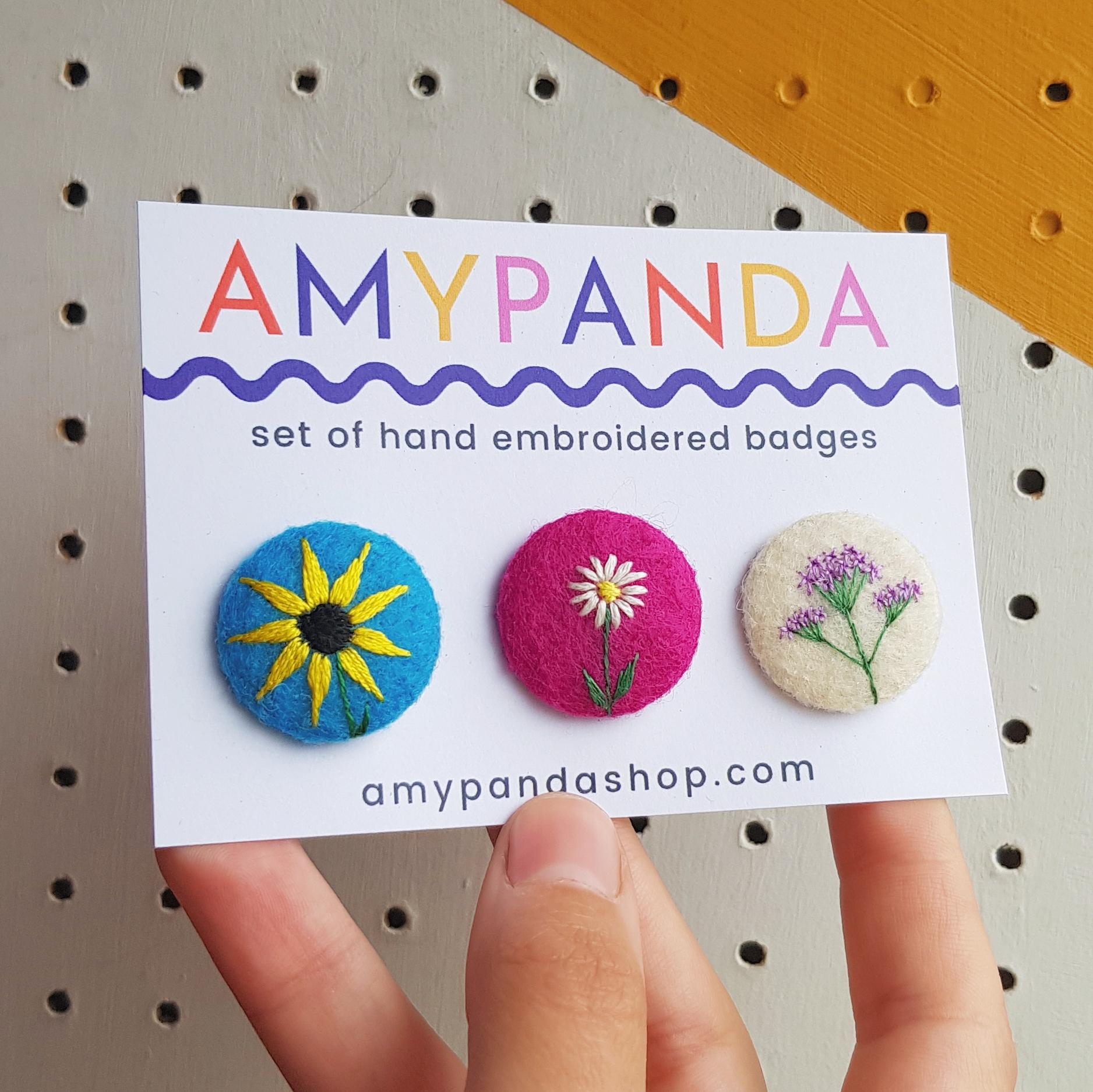 bright flower set - amypanda